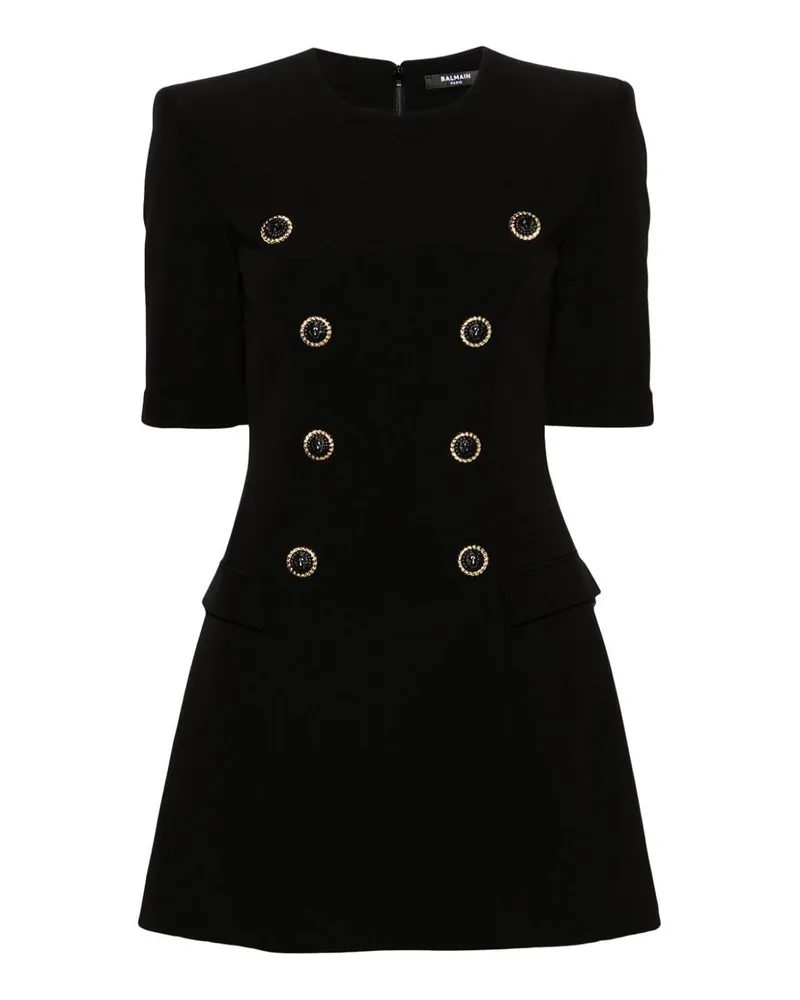 Balmain Kurzes Kleid - Schwarz Schwarz
