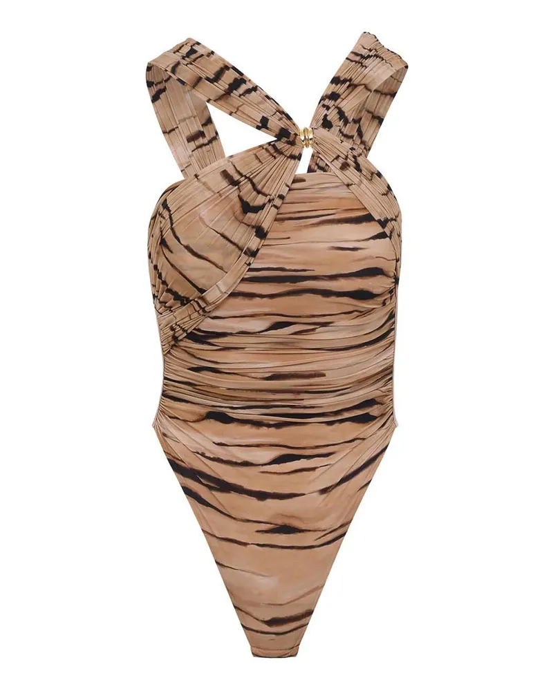 Elisabetta Franchi Top - Camel Camel