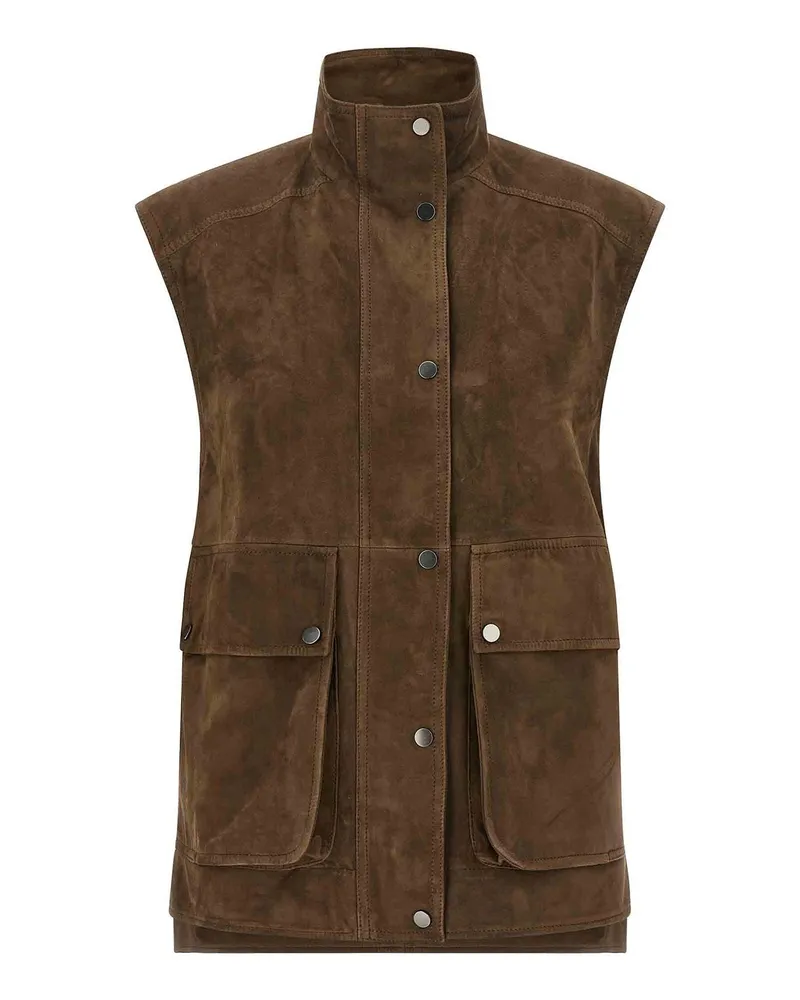 Brunello Cucinelli Weste - Braun Braun
