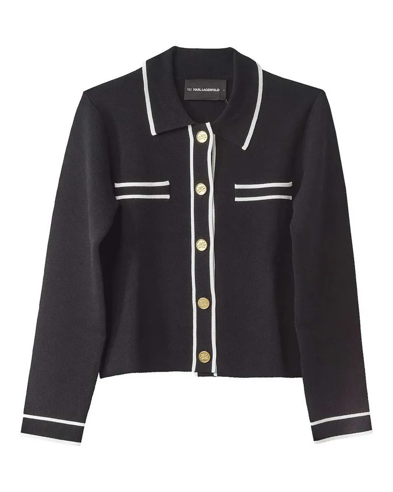 Karl Lagerfeld Cardigan - Schwarz Schwarz