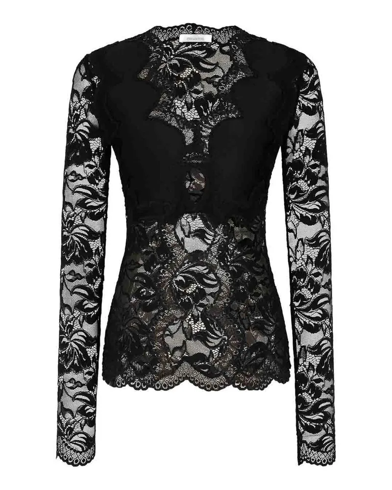 Paco Rabanne Bluse - Schwarz Schwarz