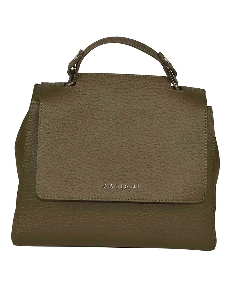 Orciani Schultertasche - Dunkelgrün Dunkelgrün