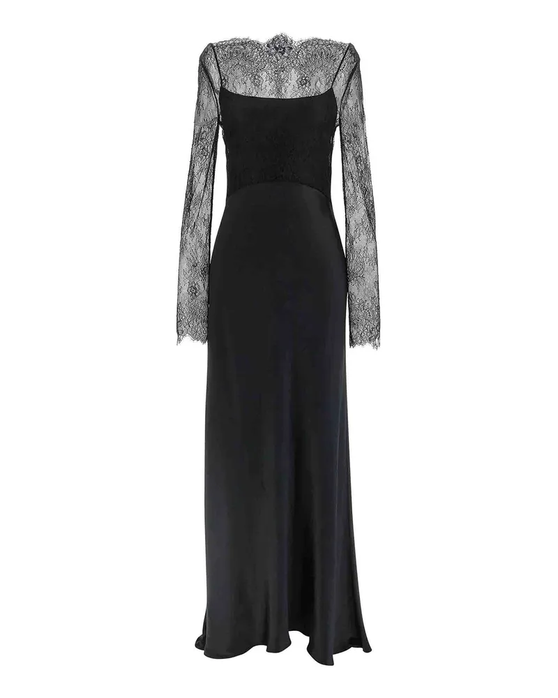 Alberta Ferretti Knielanges Kleid - Schwarz Schwarz