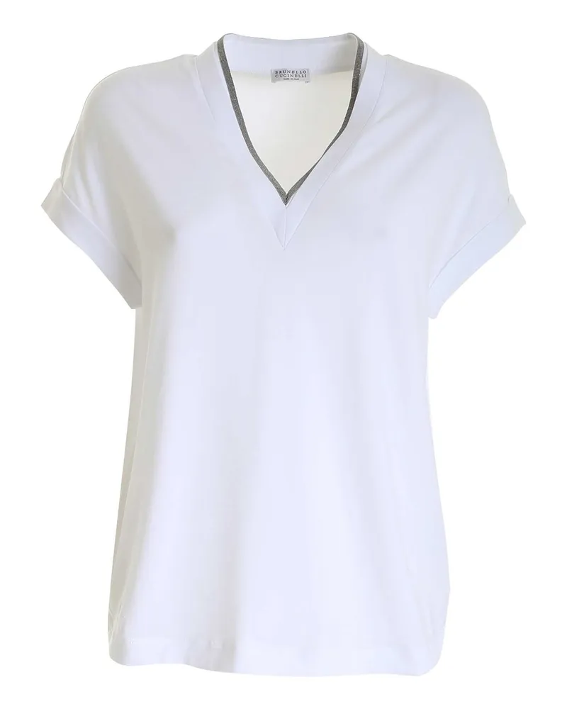 Brunello Cucinelli T-Shirt - Weiß Weiß