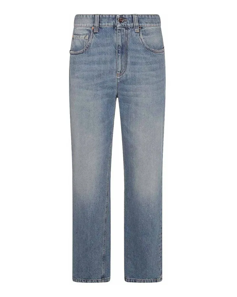 Brunello Cucinelli Straight Leg Jeans - Blau Blau