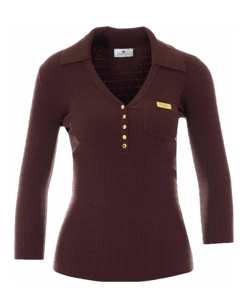 Elisabetta Franchi Top - Braun Braun