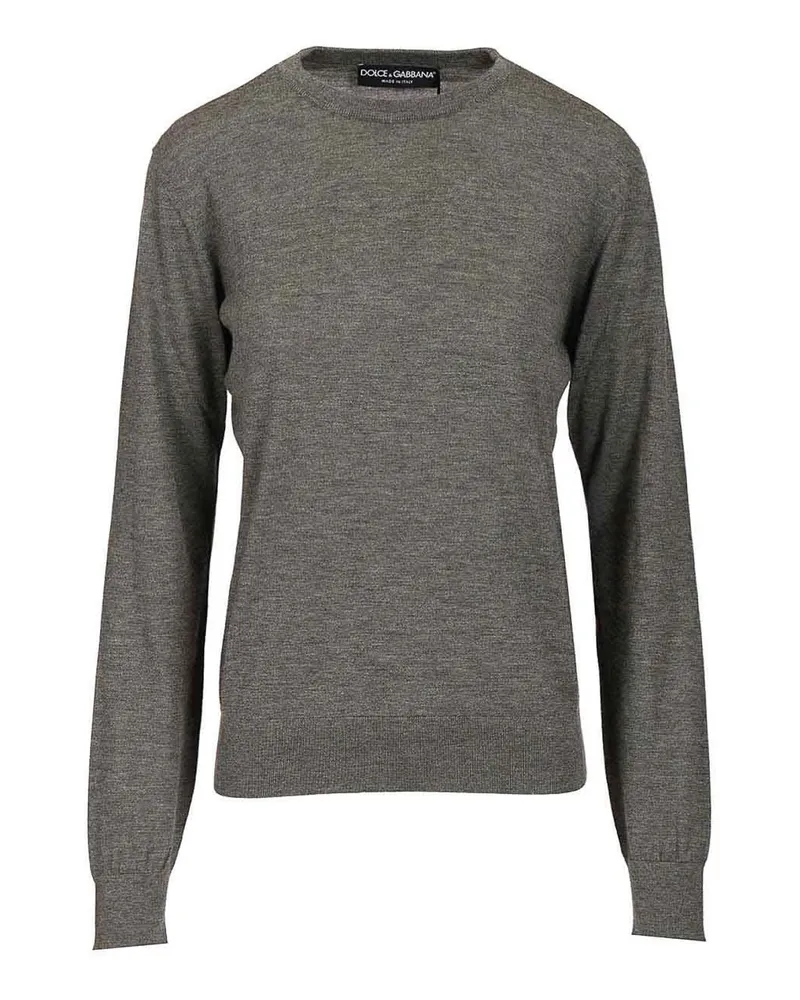 Dolce & Gabbana Rundhalspullover - Grau Grau