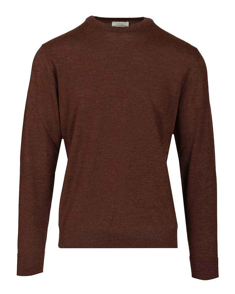 Ballantyne Rundhalspullover - Braun Braun