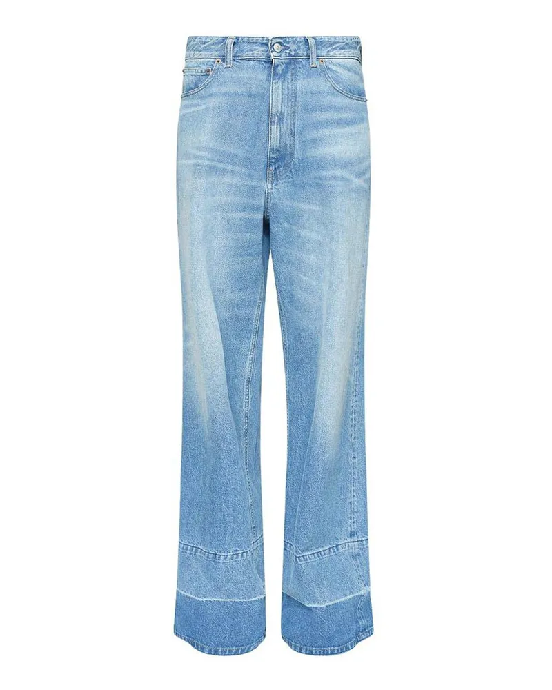 Maison Margiela Straight Leg Jeans - Hellblau Hellblau