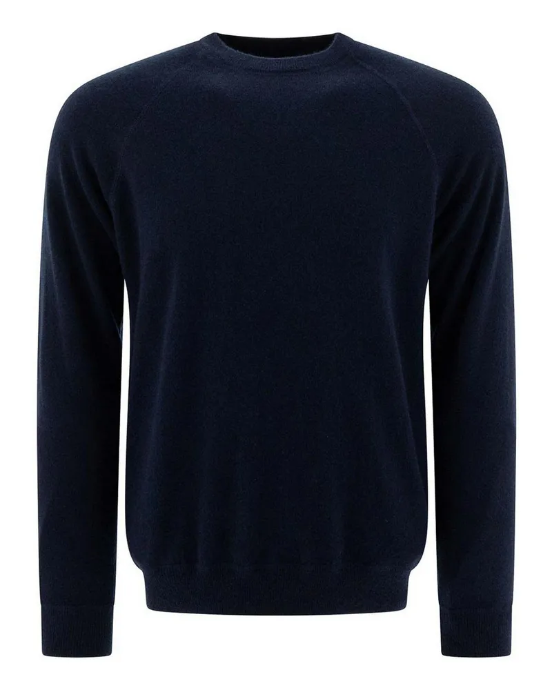 Herno Rundhalspullover - Blau Blau