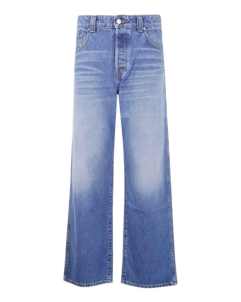 KHAITE Straight Leg Jeans - Blau Blau