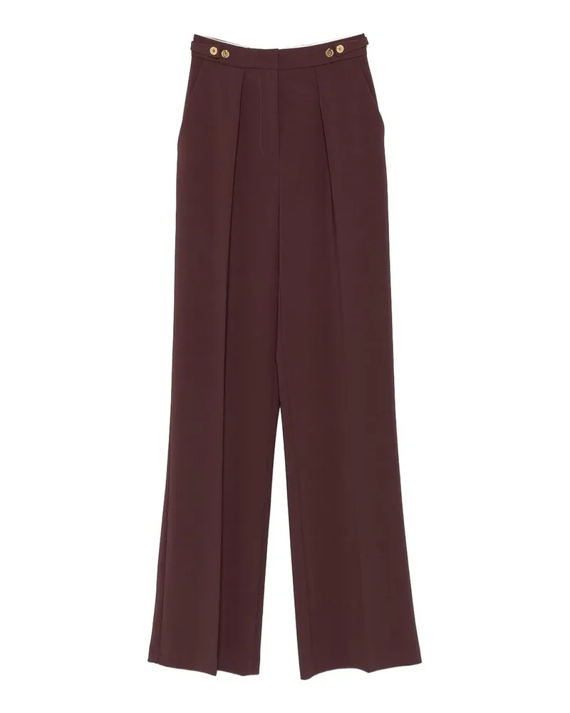 Elisabetta Franchi Casual Hose - Dunkelrot Dunkelrot