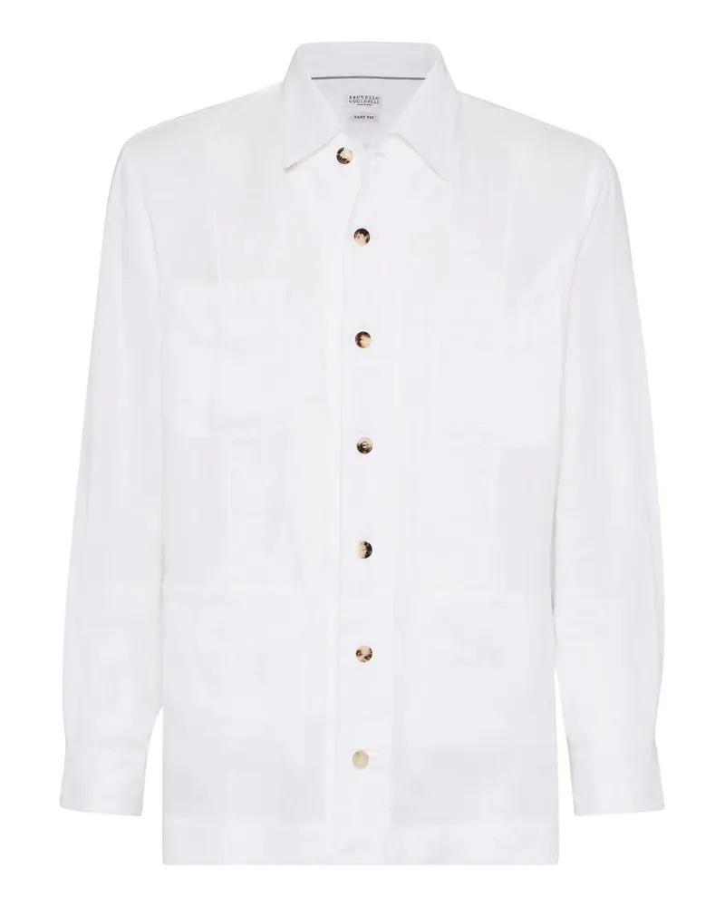 Brunello Cucinelli Hemd - Weiß Weiß