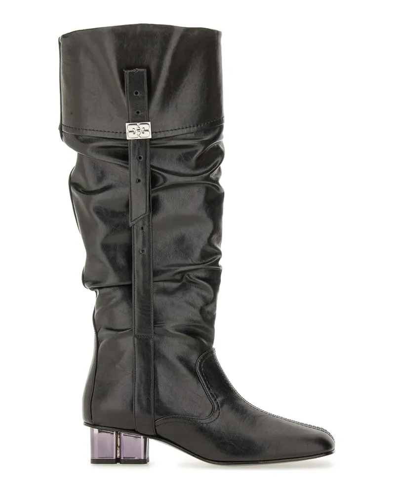 Ganni Stiefel - Schwarz Schwarz