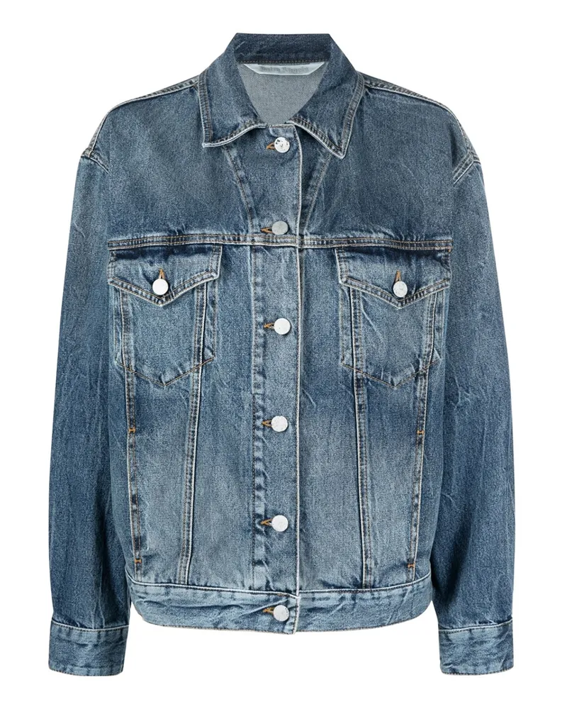 Palm Angels Jeansjacke - Helles Jeansblau Helles