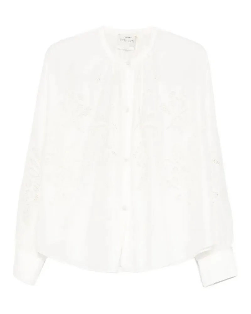 forte_forte Hemd - Creme Creme