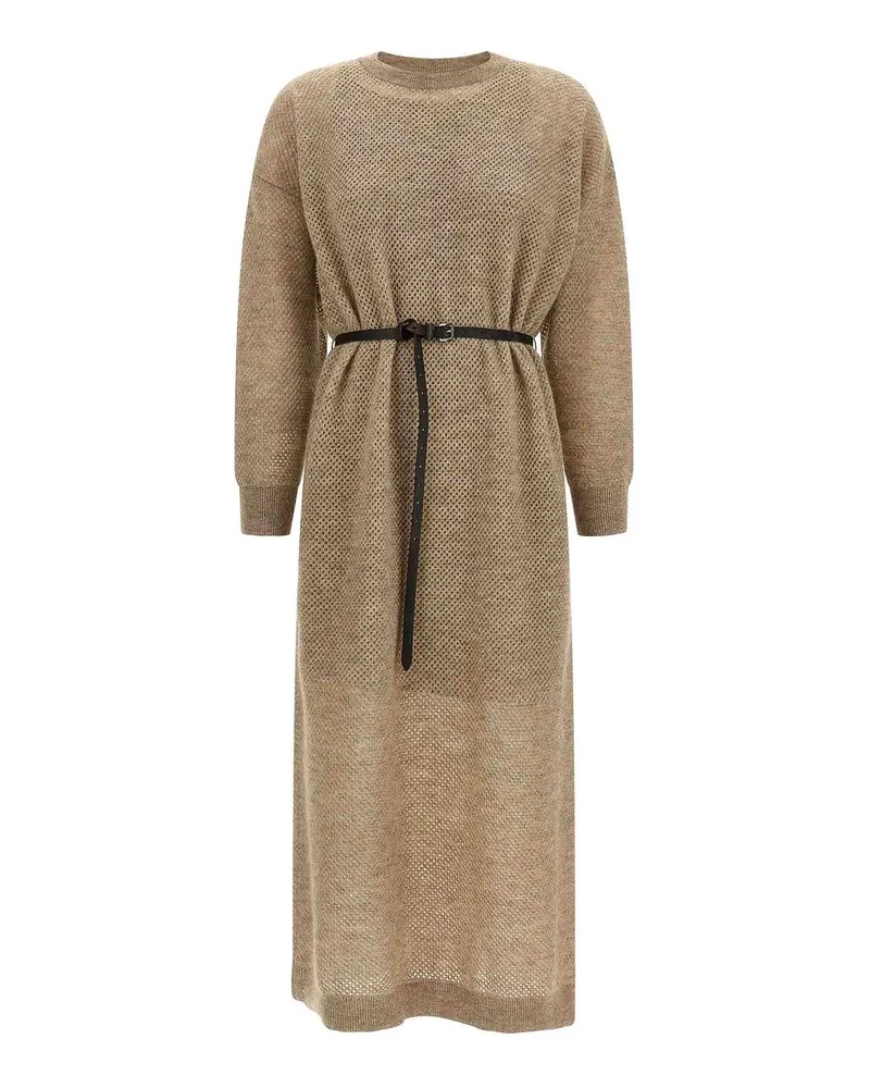 Brunello Cucinelli Knielanges Kleid - Beige Beige