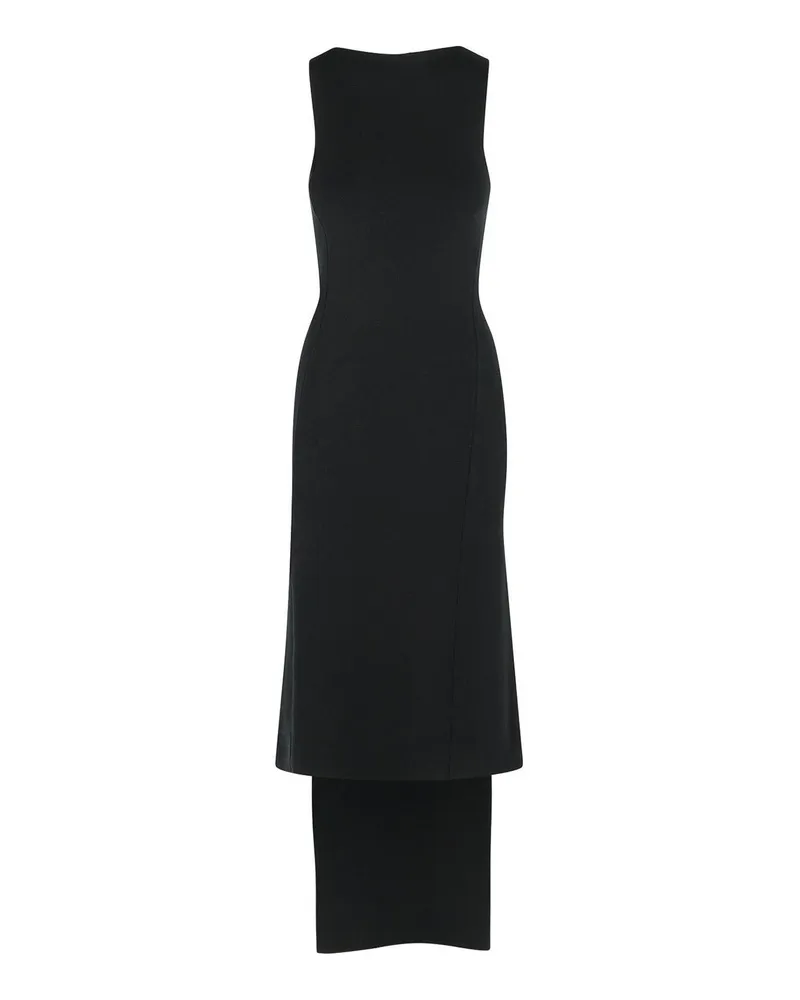 Courrèges Maxikleid - Schwarz Schwarz