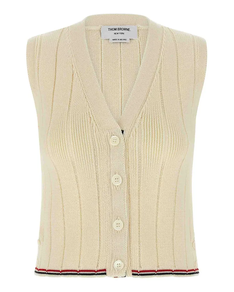 Thom Browne Weste - Weiß Weiß