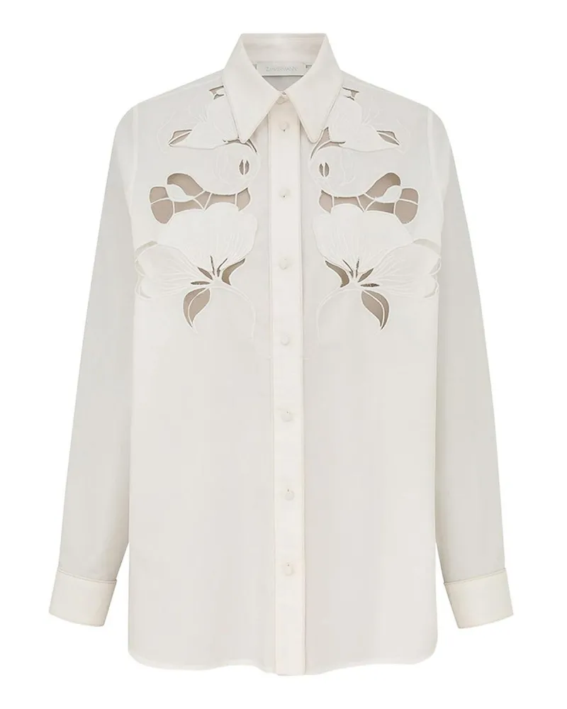 Zimmermann Hemd - Weiß Weiß