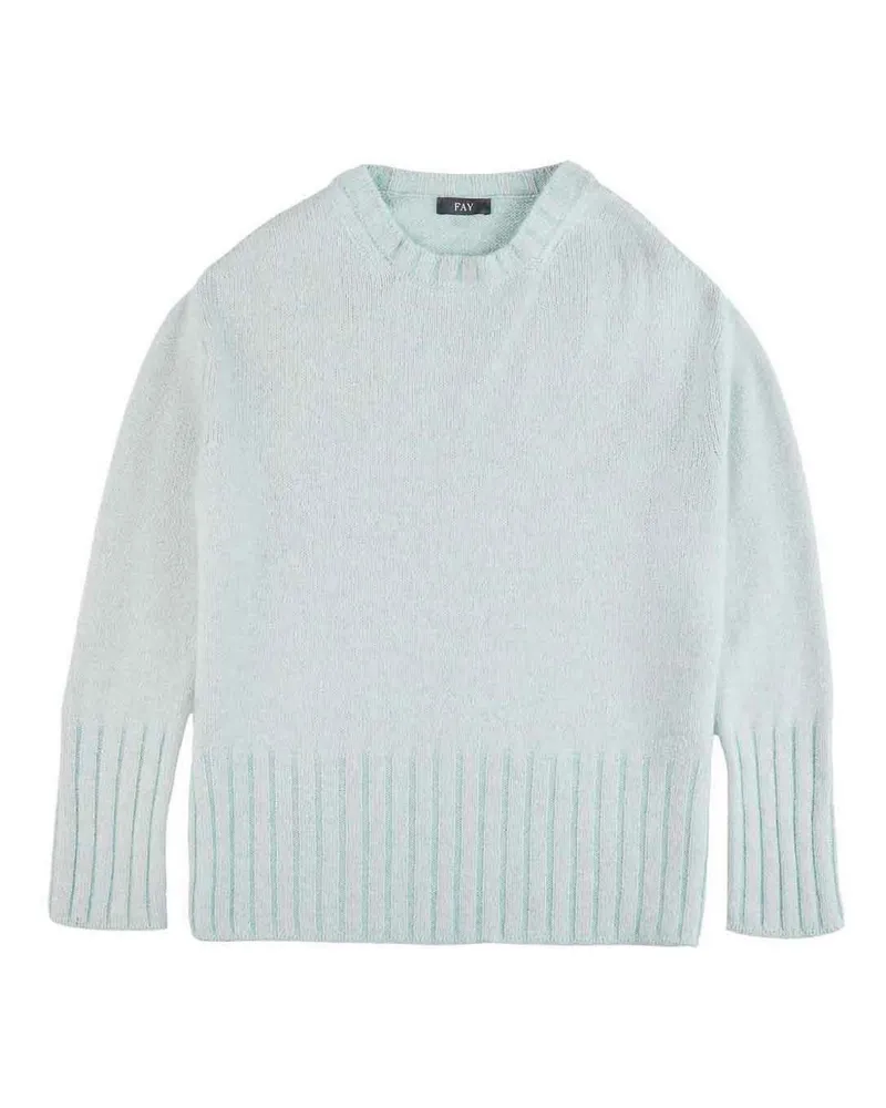 Fay U-Boot-Pullover - Schwarz Schwarz