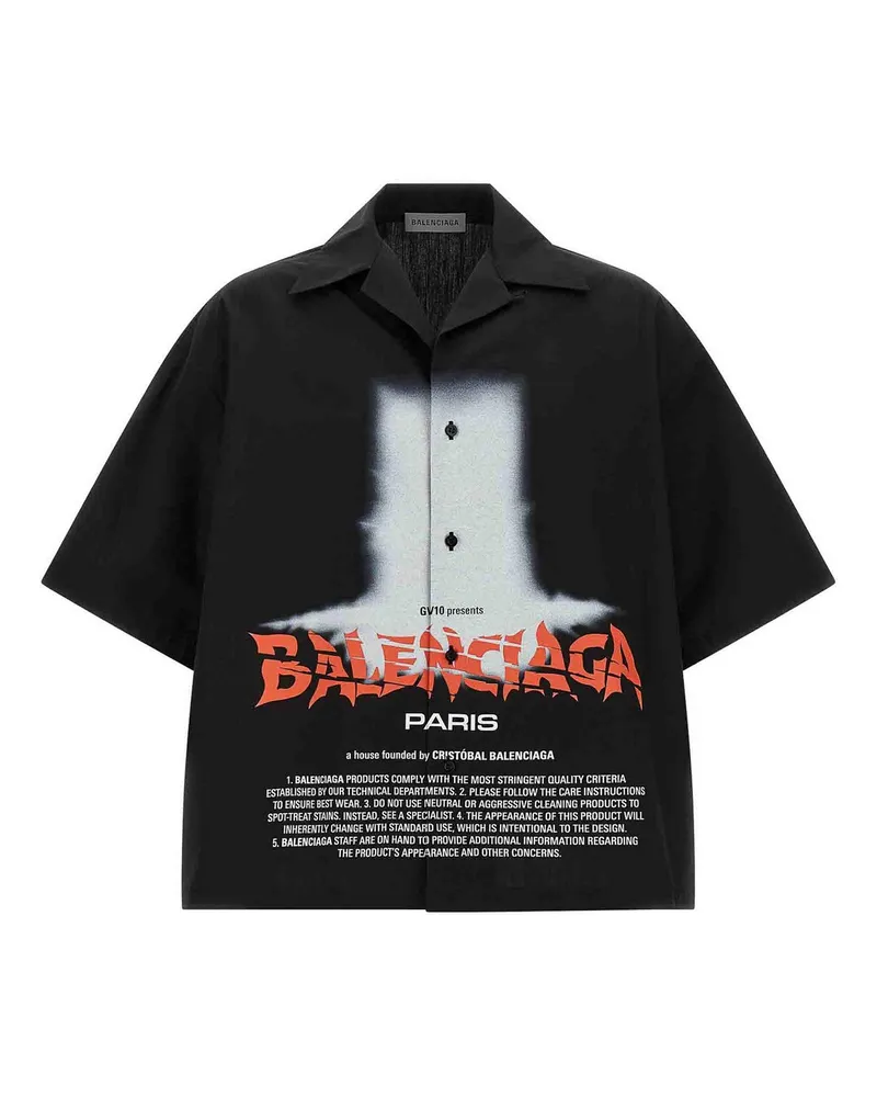 Balenciaga Hemd - Schwarz Schwarz