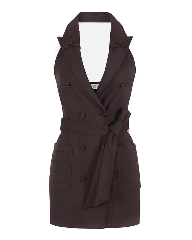 Elisabetta Franchi Knielanges Kleid - Braun Braun