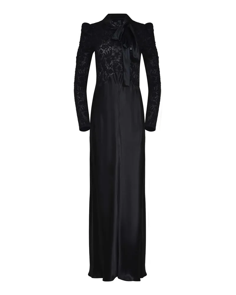 Alberta Ferretti Knielanges Kleid - Schwarz Schwarz
