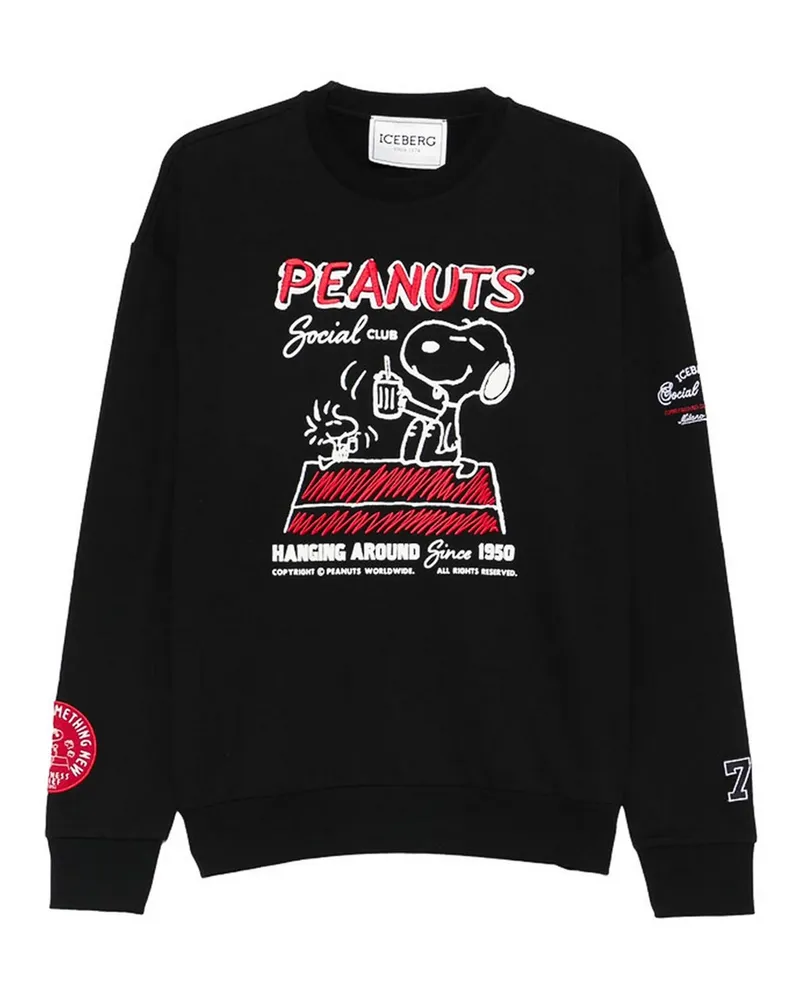 Iceberg Sweatshirt - Schwarz Schwarz