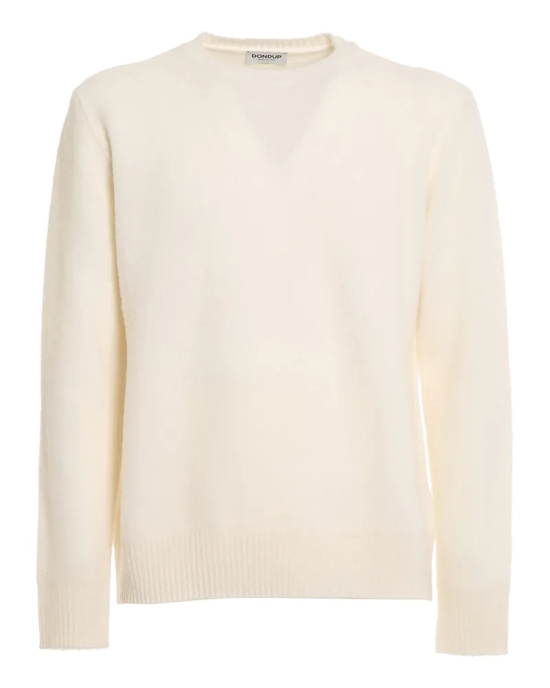 Dondup Rundhalspullover - Weiß Weiß