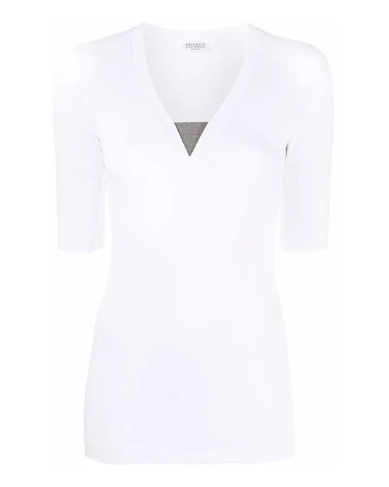 Brunello Cucinelli T-Shirt - Weiß Weiß