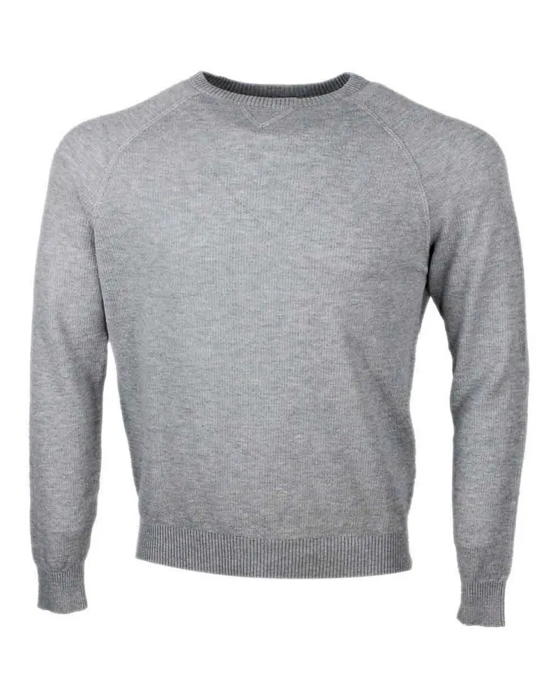 Eleventy Rundhalspullover - Grau Grau