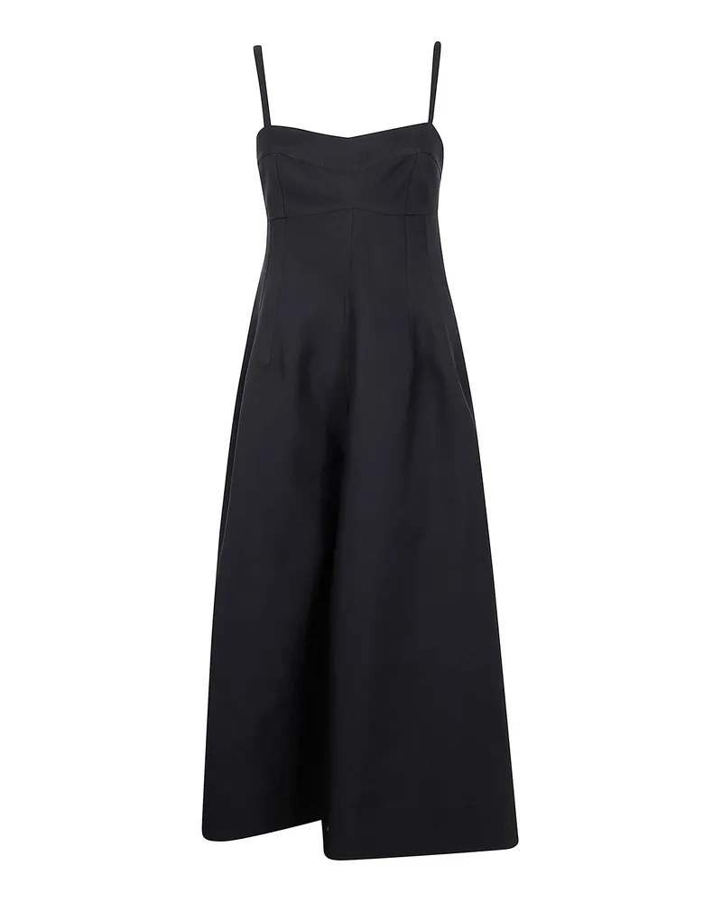 Jil Sander Knielanges Kleid - Schwarz Schwarz