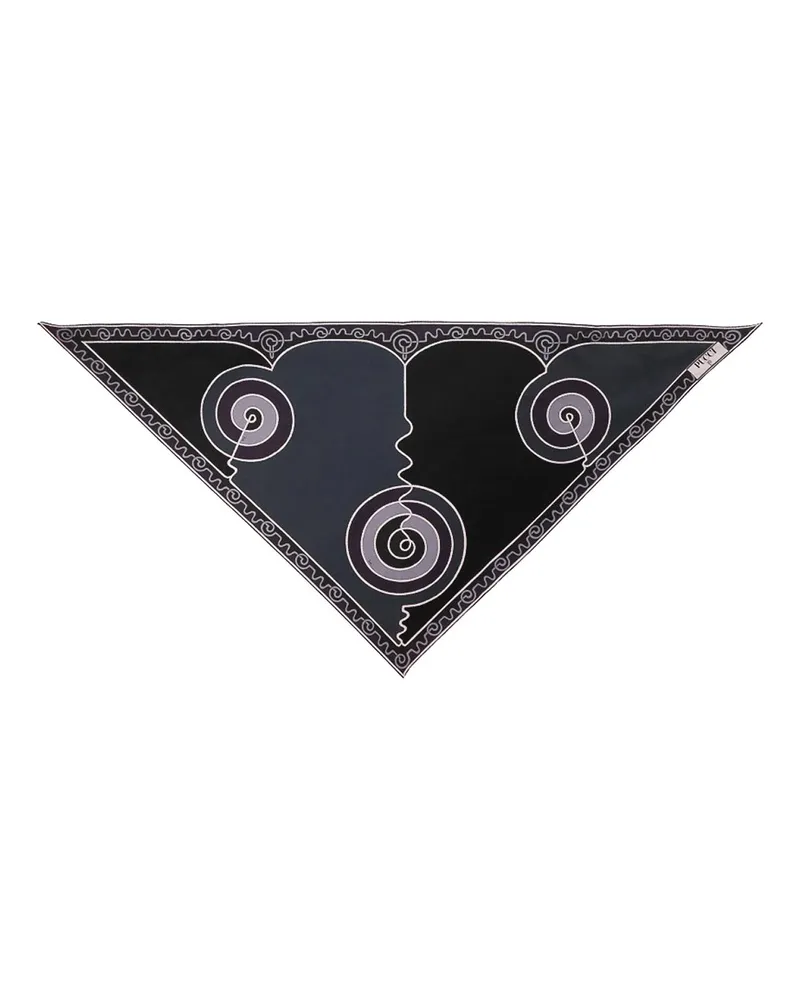 Emilio Pucci Schal - Schwarz Schwarz
