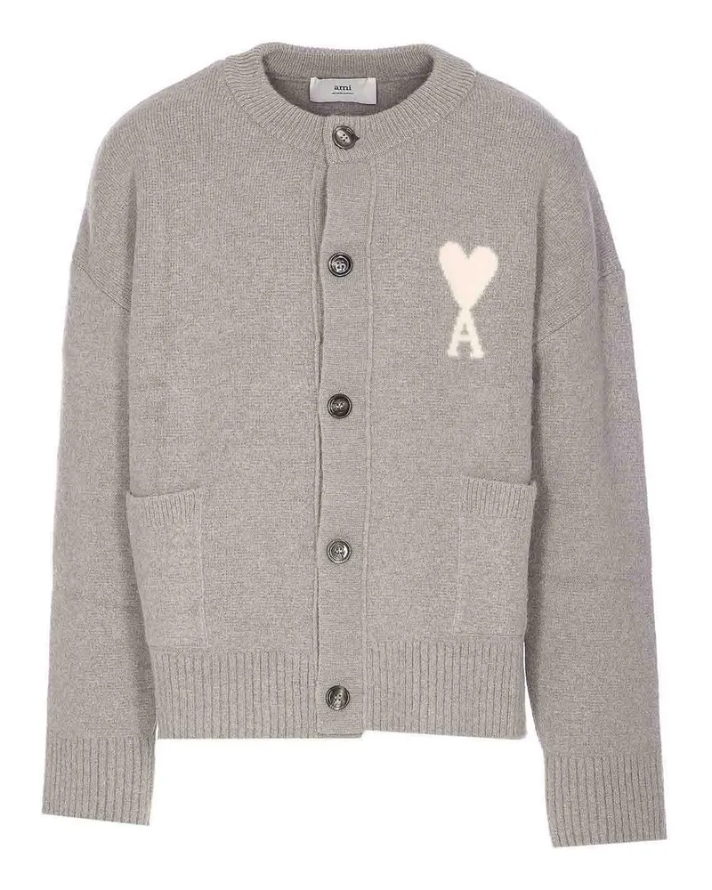 AMI Paris Cardigan - Grau Grau