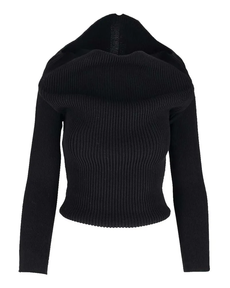 Rick Owens Rundhalspullover - Schwarz Schwarz