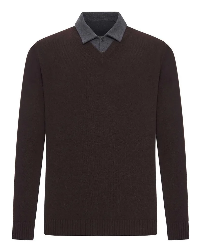 Roberto Collina Poloshirt - Braun Braun