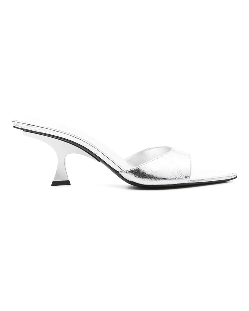 ATTICO Mules - Silber Silber