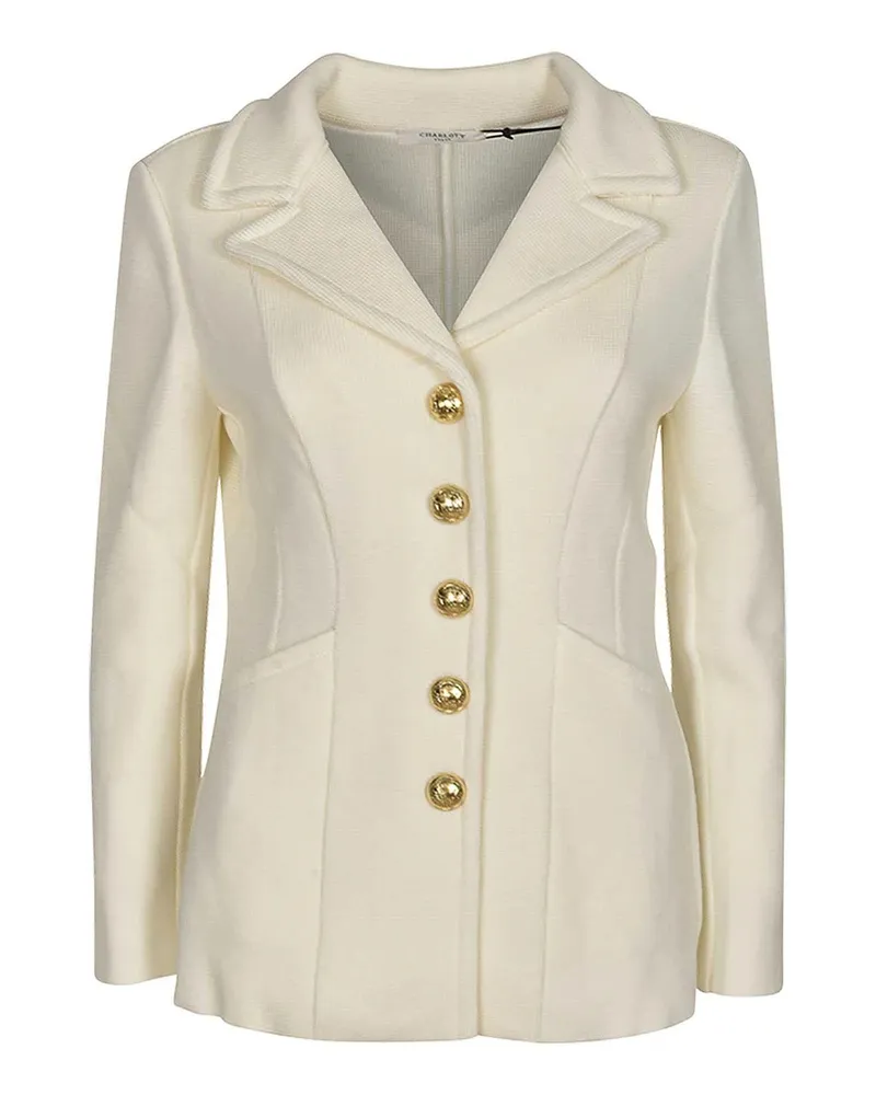 Charlott Casualjacke - Weiß Weiß