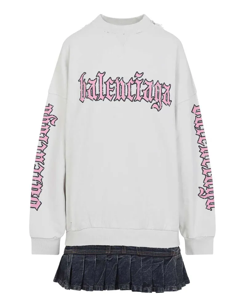 Balenciaga Kurzes Kleid - Weiß Weiß