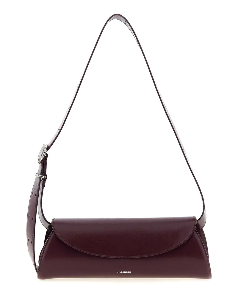 Jil Sander Schultertasche - Dunkelrot Dunkelrot