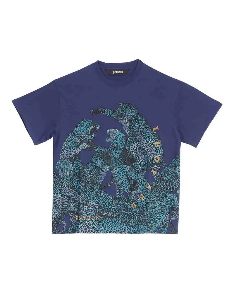 Just Cavalli T-Shirt - Blau Blau