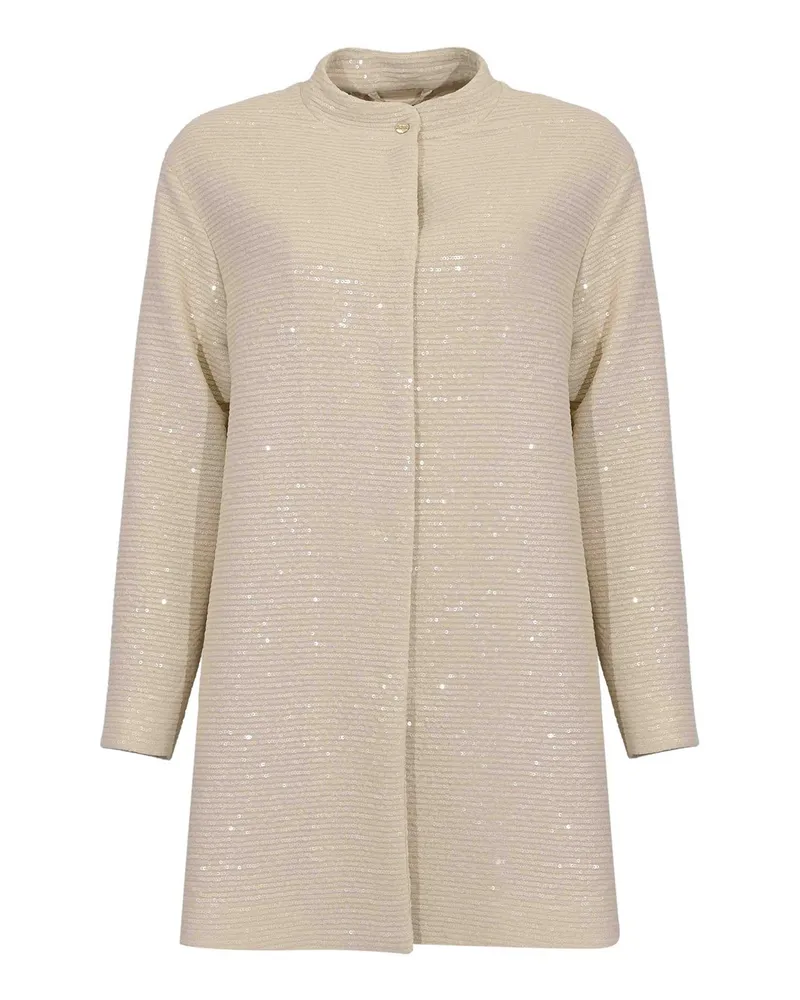 Herno Knielanger Mantel - Weiß Weiß