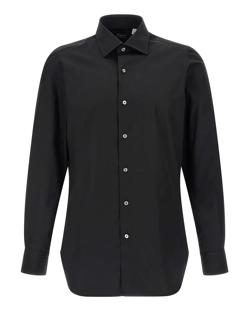 Finamore 1925 Hemd - Schwarz Schwarz