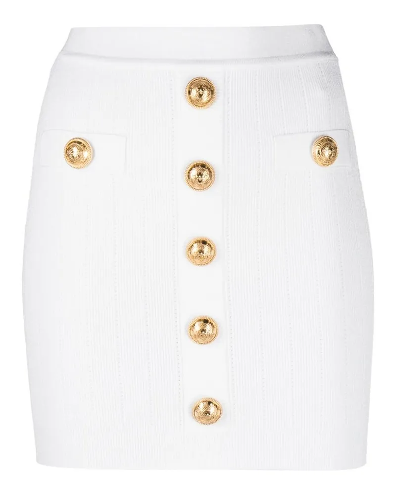 Balmain Minirock - Weiß Weiß