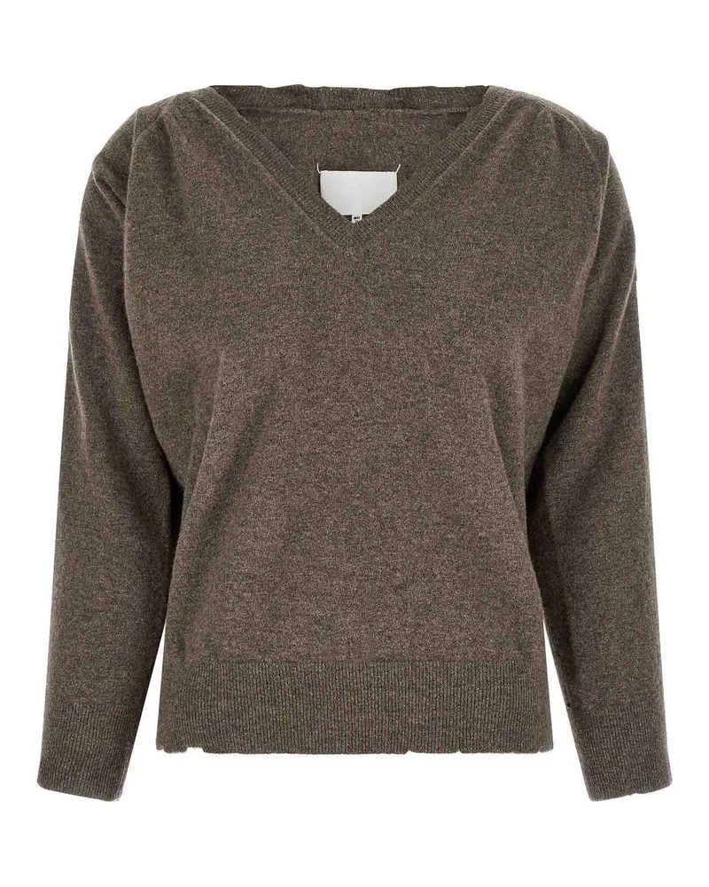 Maison Margiela Rundhalspullover - Braun Braun