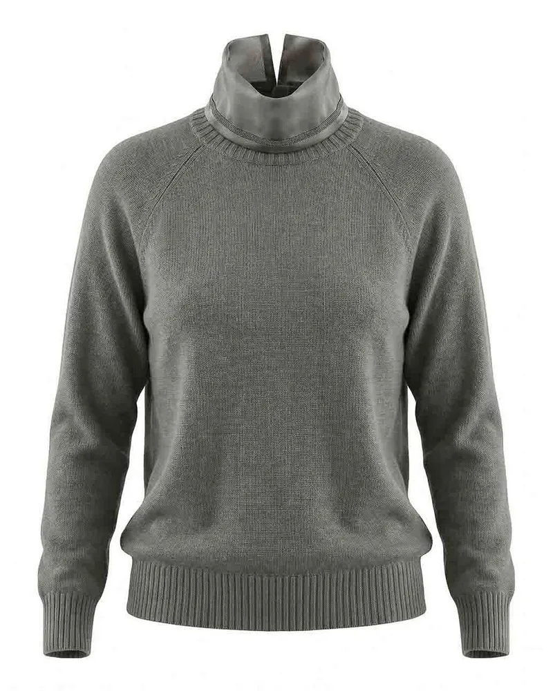 Brunello Cucinelli Rollkragenpullover - Grau Grau