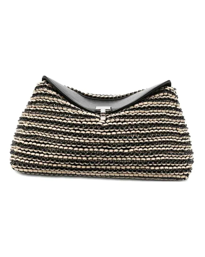 Totême Clutch - Schwarz Schwarz