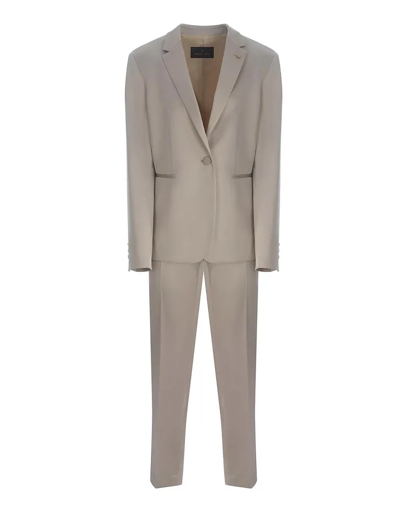 Manuel Ritz Knielanges Kleid - Silber Silber