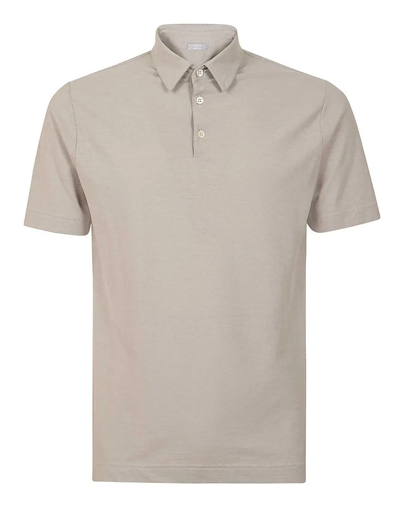 Zanone Poloshirt - Beige Beige